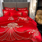 💯Soft and Breathable Embroidered 4-Piece Bedding Set