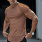 💪Casual Solid Color Athletic T-Shirt for Men