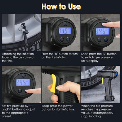 🔥Portable Cordless Air Compressor with Digital Display🔥