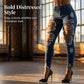 ❤️High-Waisted Ripped Skinny Jeans for Women