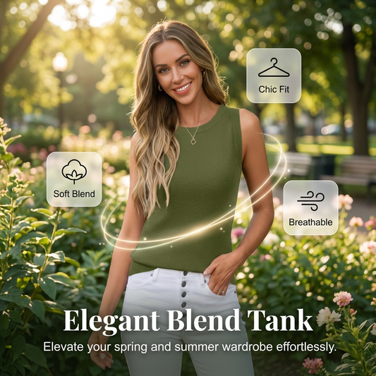 📢📢50% OFF !! ⏰Women's Knitted Casual Tank Top— Free Shipping For Two Pieces