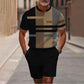 💯Men's Quarter-Zip Shirt & Shorts Set