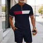 💯Men's Quarter-Zip Shirt & Shorts Set