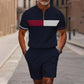 💯Men's Quarter-Zip Shirt & Shorts Set