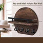 ✅Wall Mount Key Holder with Shelf & Hooks