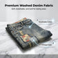 🔥 Men’s Ripped Denim Shorts – Patchwork Design for Street Style Edge 👖✨