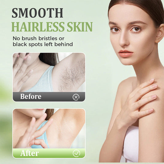 💥 Large-capacity Gentle Hair Removal Cream Set: Includes Hair Removal Cream + Smoothing Razor