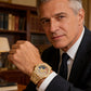 ⌚Iced Out Gold US Flag Eagle Watch Diamond Quartz Watch
