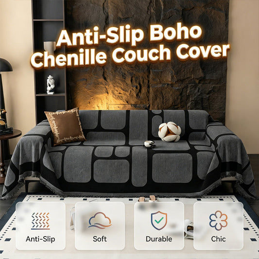 📢📢 Save 50%!!!✨ Non-slip Bohemian-style chenille sofa cover