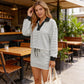 🎁New Arrival 50% OFF💥Women's Striped Two-Piece Mini Skirt Set
