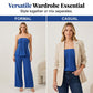 👗 50% OFF NOW! ✨ Women's Strapless Pleated Peplum Top & Pants Set – Soft Breathable Fabric, Flattering Waist & Wide Leg 🎀