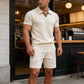 🧶☁️ Breathable Knit Casual Set – Wrinkle-Free, Relaxed Fit