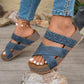🏖️2026 Summer New Arrive✨Women's Criss-Cross Woven Strap Wedge Sandals – Comfortable, Stylish & Perfect for Summer Days ☀️