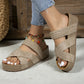 🏖️2026 Summer New Arrive✨Women's Criss-Cross Woven Strap Wedge Sandals – Comfortable, Stylish & Perfect for Summer Days ☀️
