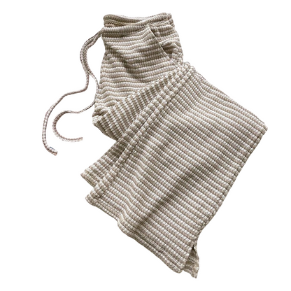 🥳SUMMER HOT SALE🥳💞50K+ SOLD!💥50% OFF! 🔥Women's Striped Drawstring Wide-Leg Pants