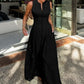 📢📢50% OFF !! ⏰Sleeveless Zip-Front A-Line Maxi Dress