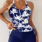 👙✨Two-Piece Ruched Swimsuit – Tummy Control & Figure Shaping