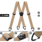 🧳Premium Men's X-Back Suspenders 🔗 Sturdy Hook Clips 🎁 40% OFF!!