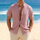 📢📢40% OFF !! ⏰Men's Summer Stand Collar Short Sleeve Shirt