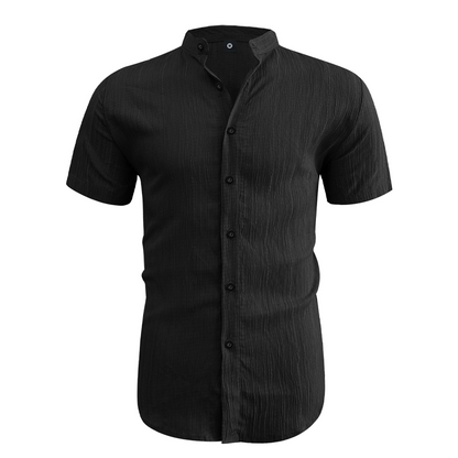 📢📢40% OFF !! ⏰Men's Summer Stand Collar Short Sleeve Shirt