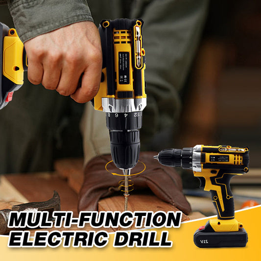 🛠️Electric Cordless Drill 🔋 Rechargeable Battery + Charger ✨ High Performance 💪
