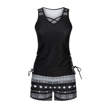 🌊New 2026 Summer Style✨Women's Printed Two-Piece Tankini Swimsuit