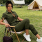 👗💖2026 New Collection! Short Sleeve Button-Front Jumpsuit for Women🌟