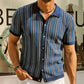 🔥Spring Sale!✨ Men's Short Sleeve Herringbone Knit Shirt