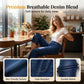 📢📢40% OFF !! ⏰Women's Pull-On Wide-Leg Cropped Denim Jeans