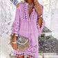 🌸50% OFF! ✨ Women's Cotton Linen Embroidered Dress – Loose, Breathable, UV Protection 👒
