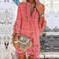 🌸50% OFF! ✨ Women's Cotton Linen Embroidered Dress – Loose, Breathable, UV Protection 👒