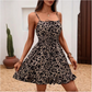 👗 LIMITED-TIME 50% OFF! 🎀 Tie-Front Smocked Dress – Spaghetti Strap, A-Line, Ruffled Hem ✨