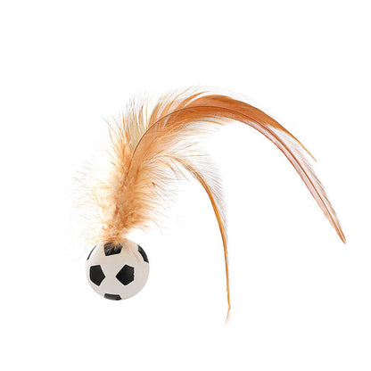 ⏳Time-Limited Special⏰Interactive Cat Bouncy Ball with Feather