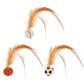 ⏳Time-Limited Special⏰Interactive Cat Bouncy Ball with Feather