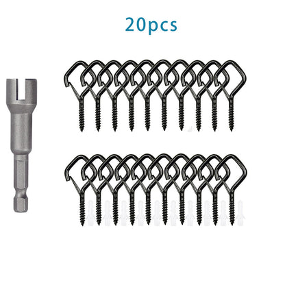 ⚙️ Heavy-Duty Q-Shaped Spring Hooks 🔗 Quick Release Design