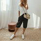 🌿 Casual Cotton Linen Capris 👩‍🦰 Women's Loose Cropped Pants