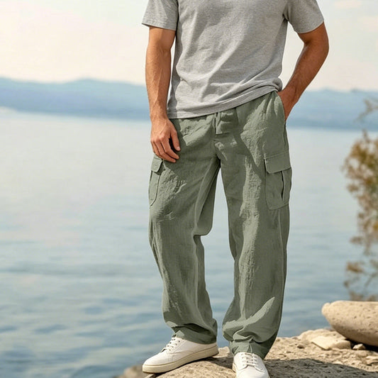 📢📢40% OFF !! ⏰Men's Cotton Linen Cargo Pants