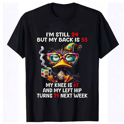 👕🦆 Funny Duck Print T-Shirt ✨ Men's Casual Tee