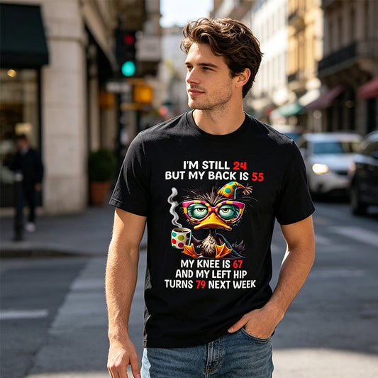 👕🦆 Funny Duck Print T-Shirt ✨ Men's Casual Tee