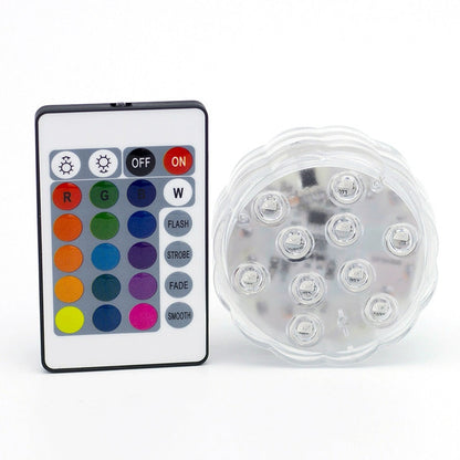 💦🔋 Submersible Waterproof Remote Control LED Lights 🌈 for Swimming Pool Spa Hot Tub
