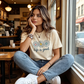 👕 LIMITED-TIME 50% OFF! 🌼 "Life is Good" T-Shirt – Daisy Graphic, Cotton, Relaxed Fit, Positive ✨