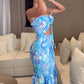 🔥⏰ Limited Discount!! 👗 Women's Sexy Printed Cut-Out Dress 💃