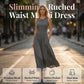 👗 LIMITED-TIME 50% OFF! ✨ Women's Ruched Waist Dress – Elegant, Pockets, Flattering ✨
