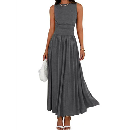 👗 LIMITED-TIME 50% OFF! ✨ Women's Ruched Waist Dress – Elegant, Pockets, Flattering ✨