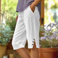 📢Limited-time 50% OFF👖Women's Casual Solid Color Pocket Capri Pants