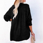 👚✨ Women’s Casual Gauze Blouse 🧵 Button Neck Long Sleeve