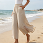 👖 LIMITED-TIME 50% OFF! ✨ Women's Wide-Leg Pants – Elastic Waist, Tassel Cuffs, Draping, Bohemian ✨