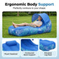 ☁️🏖️ Effortless Inflation Air Lounger⛱️ With Sunshade Design ✨