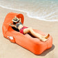 ☁️🏖️ Effortless Inflation Air Lounger⛱️ With Sunshade Design ✨