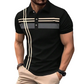 📢📢40% OFF !! ⏰Men's Striped Short Sleeve Collared Top